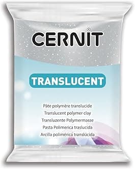 Transparant Clay 56g, Translucent White, 7 x 5.5 x 1.5 cm
