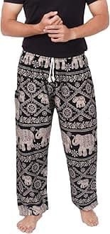 Mens Yoga Harem Lounge Boho Parachute Loose Baggy Pants