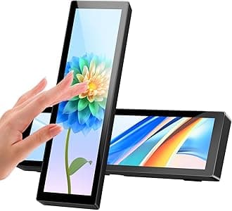 AISHICHEN Upgraded 8.8 Inch Small Touchscreen Monitor, PC Temperature Display, PC Sensor Panel Display, IPS USB Mini Screen for Raspberry Pi, AIDA64 CPU RAM Data Monitor ARGB Computer Case