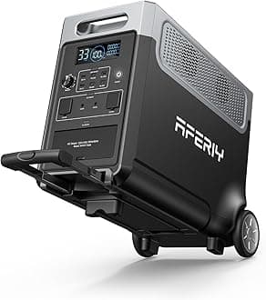 AFERIY Portable Power Station 3600W 3840Wh, Capacity Extendable to 11520Wh, Electric Generator LiFePO4 as Backup Battery, 220V-240V, EPS, UPS, BMS, Solar Generator for Camping, Travel, Power Outage