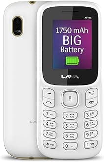 A3 Vibe: Dual Sim Keypad Mobile Phone | 1750mAh Big Battery | Wireless FM | Perfect for Long-Lasting Performance with 32GB Expandable Memory Slot | White Beige