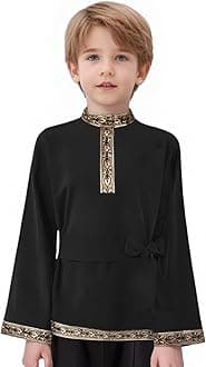Fldy Boys Russian Traditional Costume Russian Long Sleeve Shirt for Halloween Cosplay