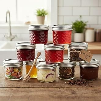 Ash & Roh® - Clear Glass Jar and Container with Air Tight Lid Storage of Spices and Dry Fruit (100 ML Baby JAR, 2)