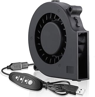 GDSTIME 75mm USB Fan, 75mm x 15mm Blower Fan, 5V DC Brushless Cooling Fan