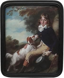 SYLVIA'S SHOP 8x10 Vintage Picture Frame, Antique Black Grey Ornate Photo Frame, for Tabletop and Wall Display, Retro Home Decor, Old Fashioned Photo Gallery Art