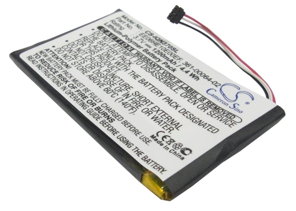 GPS, Li-Polymer Battery Navigation 1200 mAh/4.4 wh 3.7 V Suitable for Garmin