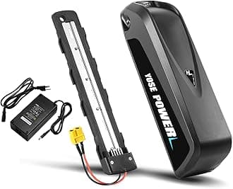 YS YOSE POWER Electric Bike Battery 36V 48V 52V 13Ah 15Ah 17Ah 20Ah Lithium Electric Bicycle Battery for 250W 350W 500W 750W 1000W 1200W 1500W Ebike Motor