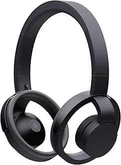 ONE Wireless Headphones On-Ear Speakers (Open Ear Headphones) Prevent Sound Leakage With PSZ Technology Including Microphone Dark Gray Designed By NTT Sonority In Japan