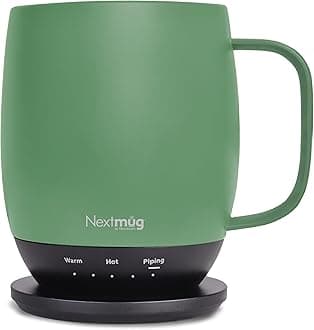 Temperature-Controlled, Self-Heating Coffee Mug (Sage - 14 oz.)