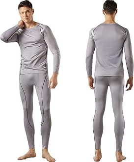 FITEXTREME MAXHEAT Mens Thermal Underwear Long Johns Set with Fleece Lined
