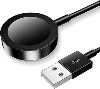 xiwxi 𝟐𝟎𝟐𝟒 𝐔𝐩𝐠𝐫𝐚𝐝𝐞𝐝 for Apple Watch Charger Magnetic Fast Charging Cable [Portable] Magnetic Wireless Charging Compatible with iWatch Series Ultra/9/8/7/6/SE/SE2/5/4/3/2-[1.6FT] Black