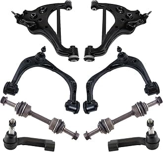 TRQ Front Steering & Suspension Kit Control Arm with Ball Joint Sway Bar Stabilizer Link Tie Rod Compatible with 2021 Ford Expedition 2015-2020 F-150 Lincoln Navigator