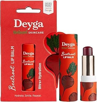 - Deyga Beetroot Lip Balm stick (pack of 2) | Tinted Lip Care | For Dry & Chapped Lips | For Pigmented Lips | For Women & Men