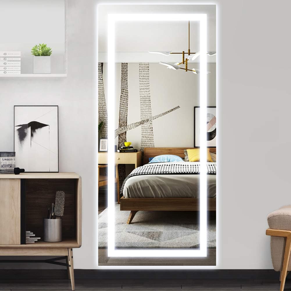 70CMx150CM Large LED Full Length Backlit Mirror- Oversized Dressing Mirror with eco-friendly material-Suitable For Bedroom,Cloakroom,Locker room