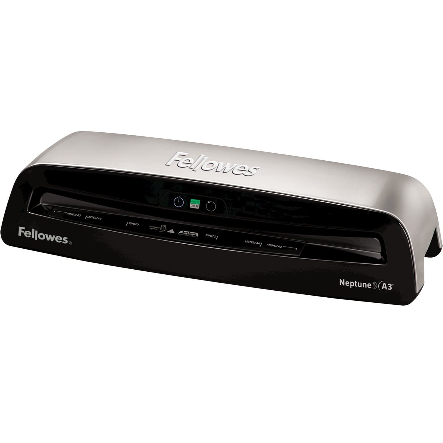 Fellowes Neptune A3 Laminator Machine for Office Use - Rapid 1 Minute Warm Up Time with Anti Jam Technology – 80-175 Micron – 10 A4 Laminating Pouch Starter Pack Included - Silver