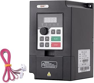 QNK 1.5KW 2HP AC 220V 7A VFD Converter Single to 3 Phase Inverter Variable Frequency Drive CNC Spindle Motor Speed Controller