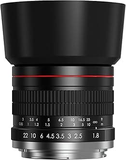 Lightdow for Canon EF Lens 85mm F1.8 Large Aperture Single Focus Medium Telephoto Lens for Canon EOS Kiss X10i X10 X9i X9 X8i X7i X6i X5 X4 X3 X2 X70 90D 80D 70D 60D 6D 5D 250D Rebel T8i T7 T7i T3i