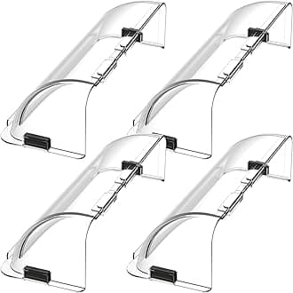 Home Intuition Adjustable Magnetic Air Deflector for Sidewall and Ceiling Registers and Vents, 4 Pack