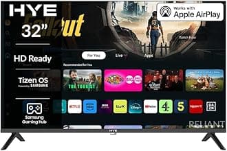 TV - Smart TV, 32" Screen Size, HD Ready Resolution, Samsung Tizen OS & Gaming Hub, Versatile Connectivity, Black, Perfect For Streaming, Gaming & Entertainment - 32HDS1008