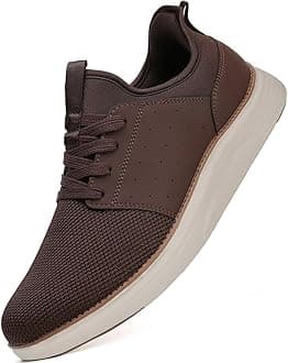 - Men Casual Dress Shoes Fashion Sneakers Lightweight Breathable Laceless Walking Shoes Gym Tennis Athletic