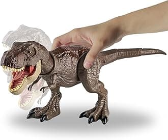 T-Rex Rampaging Tyrannosaurus Rex Dinosaur Attack Action Figure - 21” Jurassic Dino with Lights, Chomp & Roar Play Toy for Kids