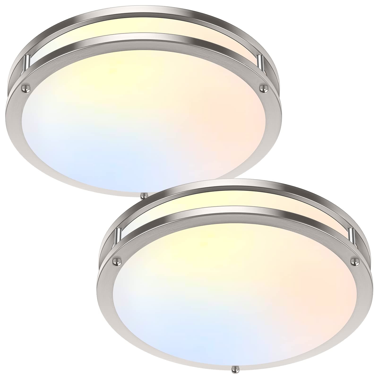 5CCT 36W LED Ceiling Lights Brushed Nickle