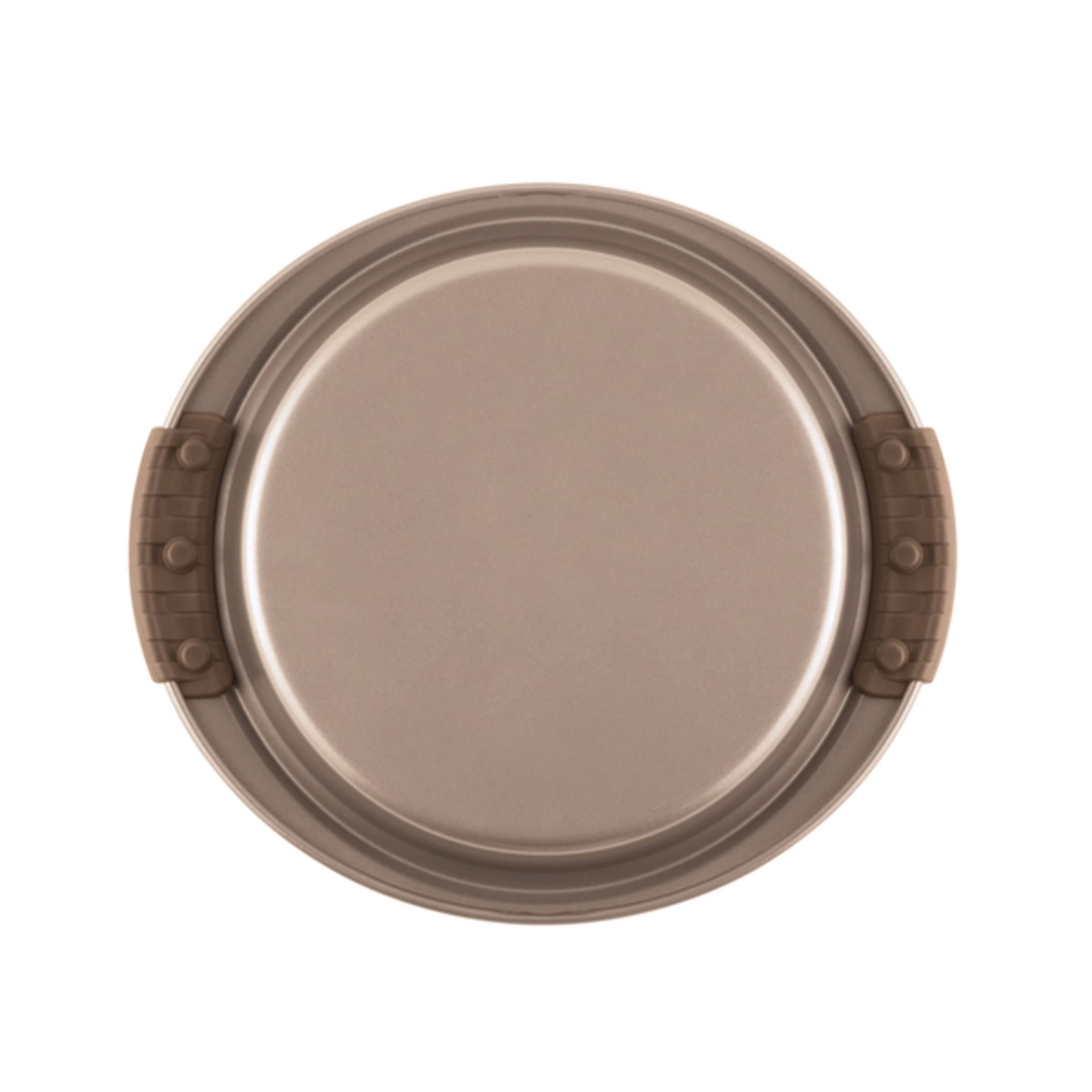 Anolon Advanced Nonstick Bakeware Round Layer Cake Pan Set with Silicone Grips, 2 Piece, Bronze