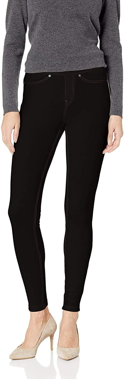 HUE Women's The Original Jeans Solid Leggings