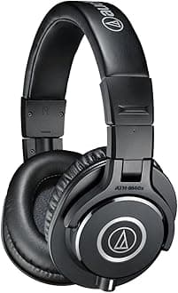Audio-Technica ATH-M40X Professional Studio Monitor Over-Ear Headphones (Black)