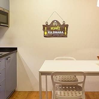 Artvibes Kitchen Wall Hanging for Home Decor | Gifts | Wall Art for Living Room Wall | Decoration Wooden Hanging Items | Kitchen Wood Design | Quotes Decor Items | Decorative Artworks(WH_3712NV)