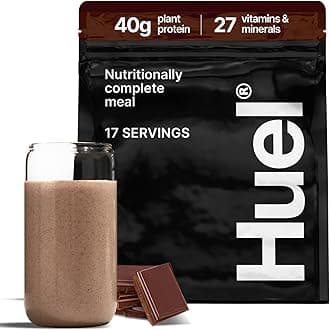 Black Edition - Nutritionally Complete 100% Vegan Gluten-Free - Less Carbs More Protein - Powdered Meal (Chocolate, 1 Bag)