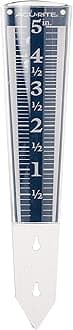 5" Capacity Easy-to-Read Magnifying Acrylic, Blue (00850A3) Rain Gauge