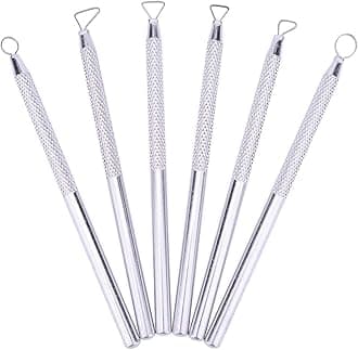 Zuoyou 6 PCS Clay Pottery Sculpting Tools Set Pottery Clay Sculpture Caving Scraper Craft Modelling Tools