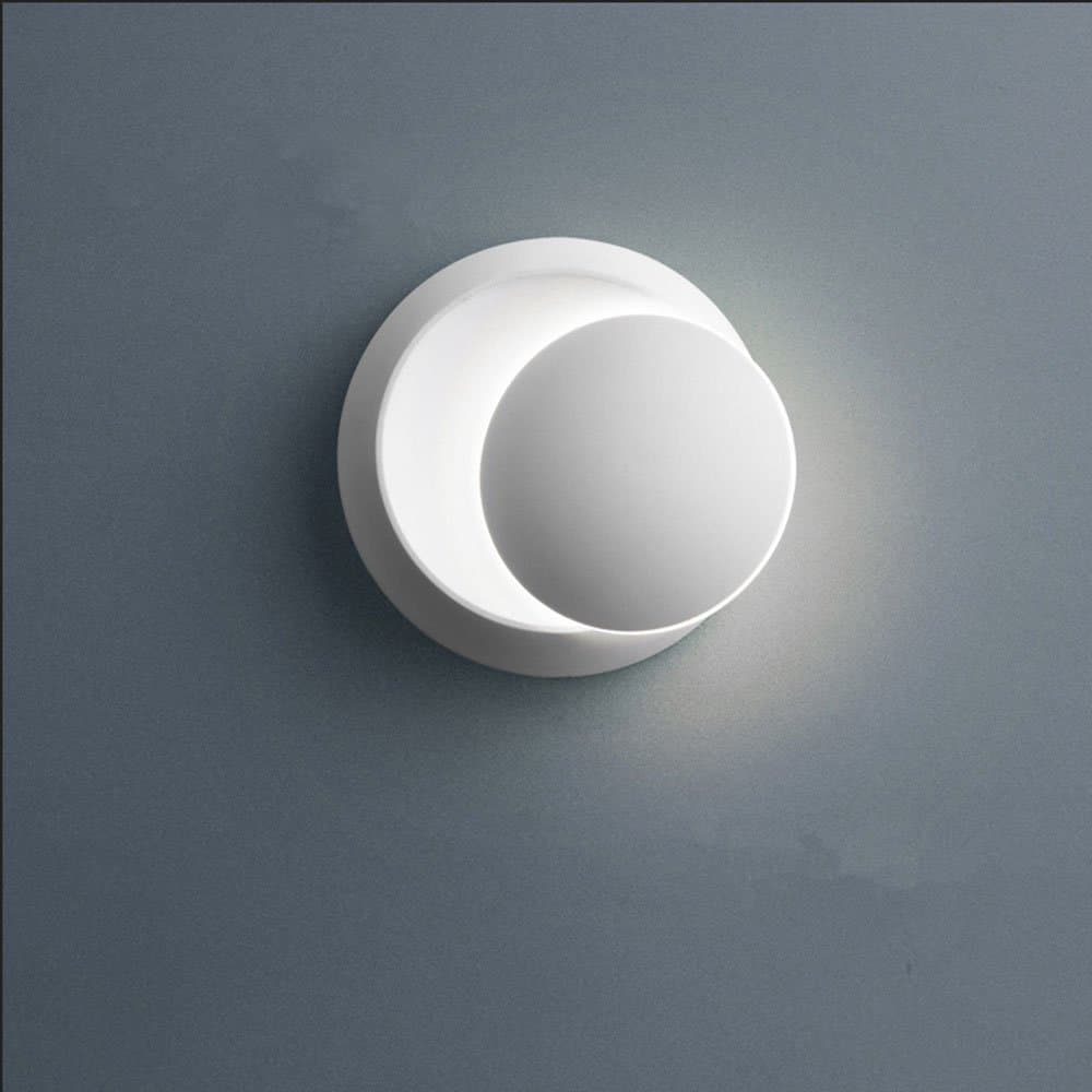 Lighting Modern Wall Light Fixture Wall Mounted Lamp LED Creative Minimalist Sconce Warm White Round Decorative Bedside Night Light Bedroom Pathway Balcony Staircase