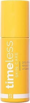 Timeless 20% Vitamin C Serum with Vitamin E & Ferulic Acid – Skin Brightening & Firming Serum for Oily & Dry Skin – Fades Dark Spots & Smooths Fine Lines – Fragrance Free – 50ml