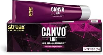 Canvoline Hair Straightening Cream, With Kera-Charge Complex, For All Hair Types, Intense, 160 gm
