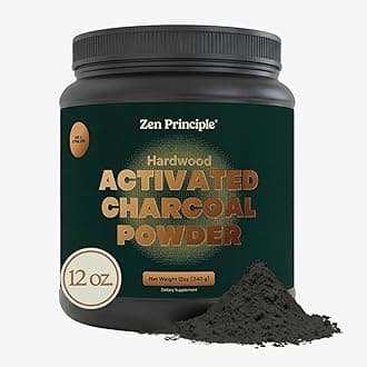 Activated Charcoal Powder only from USA Hardwood Trees. All Natural. Whitens Teeth, Rejuvenates Skin and Hair, Detoxifies, Helps with Digestion, Treats Poisoning. Free Scoop Included. 350ml