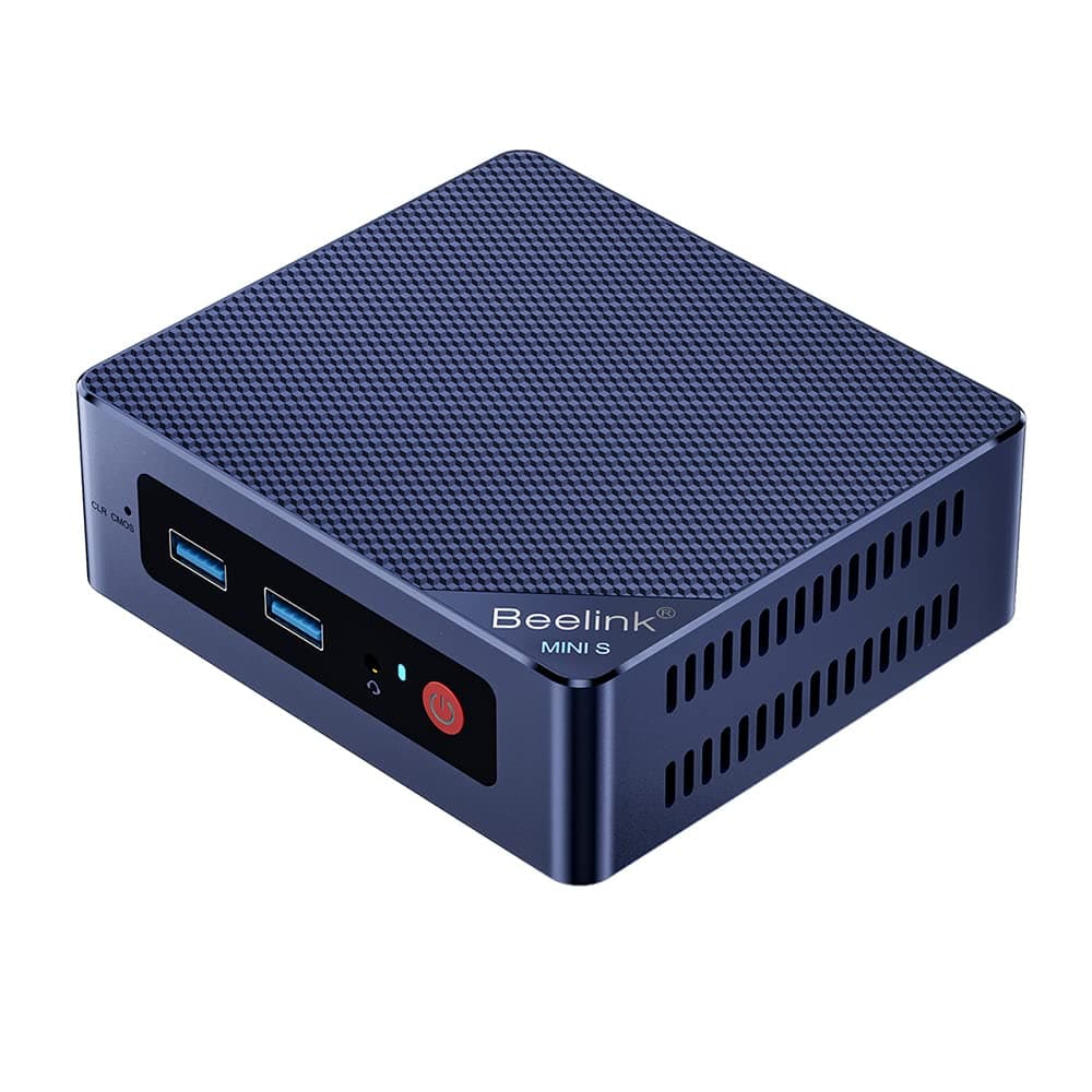 MINI S12 Mini PC with N95 Processor W-11 Home preinstalled, 12G DDR4+256G SSD Mini Computer, 2.5G LAN +WiFi5 +BT4.2, Dual Display via 2*HDMI