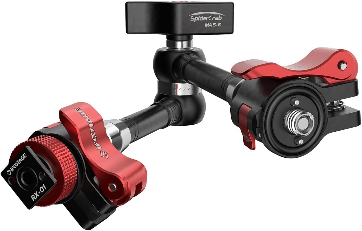 IFOOTAGE 11'' Magic Arm Spider Crab MA5-6, Quick Release Camera Arm Projector Mount, Payload 6KG, 1/4" and 3/8" Screw for Cameras/Monitor/Phone/Lights/Projector