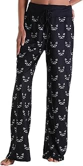 Women Pajama Pants Comfy Lounge Wide Leg Casual Stretch Palazzo Drawstring Pj Bottoms Pants S-3XL