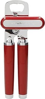 KitchenAid Classic Multifunction Can Opener/Bottle Opener, 8.34-Inch, Empire Red