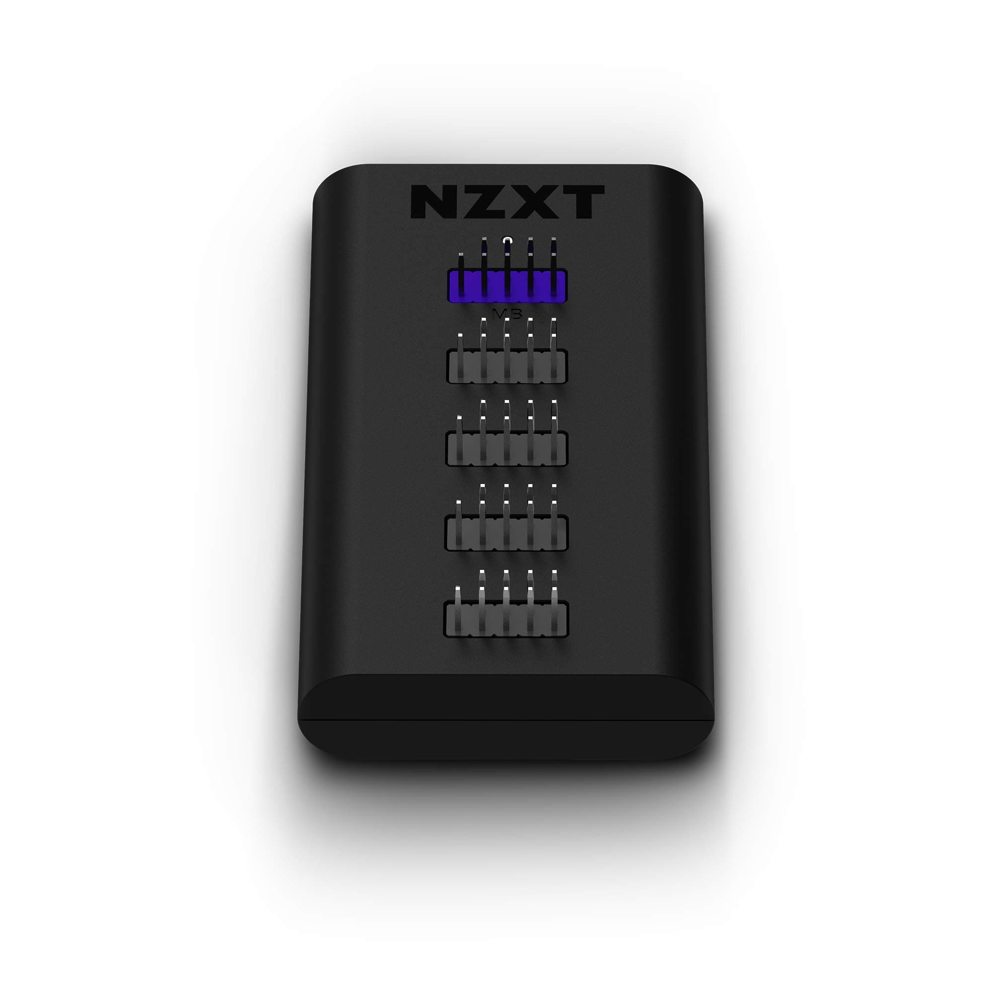 NZXT Internal USB Hub 3 - Expands 4 USB 2.0 Ports - Sleek Multifunctional Design - SATA Power Connection - Plug and Play