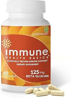 Immune Health Basics Highly Purified Beta Glucan, 125 mg - 60 Veggie Capsules