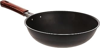 ROTWAL BLACK IRON COATED PEKIN PAN WOKPAN MADE IN JAPAN (27 CM)