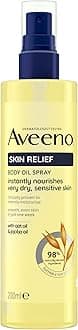 Aveeno Skin Relief Body Oil Spray, With Oat Oil & Jojoba Oil, Suitable For Sensitive Skin, Instantly Nourishes Very Dry, Sensitive Skin, Suitable for a Massage, 200ml