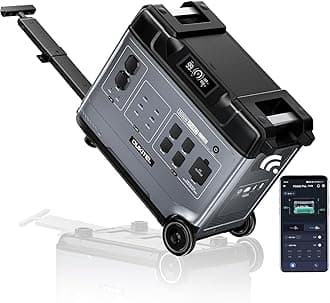 OUKITEL Portable Power Station P5000 Pro, 5120Wh Solar Generator 5x3600W AC Outlets(6000W Peak), LiFePO4 Battery Fast Charging Emergencies for Home Use,Outdoor Camping,Camping,RV