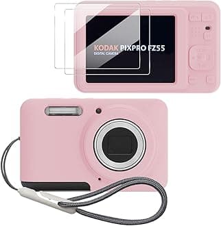 Case for KODAK PIXPRO FZ55 - Soft Silicone Camera Case - Pink