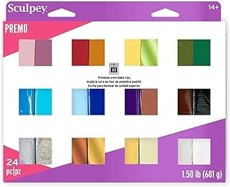 Polyform Premo Sampler Clay (Assorted Colours) - Pack of 24