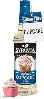 Sugar Free Coffee Syrup, Cupcake Flavored Syrup for Drinks, Lattes, and Desserts – 25.4 fl oz
