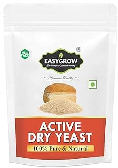 EasyGrow Baker's Active Dry Yeast, 200 g - Dry Yeast Powder for Bread, Pizza, Cake, Wine, Donuts Making